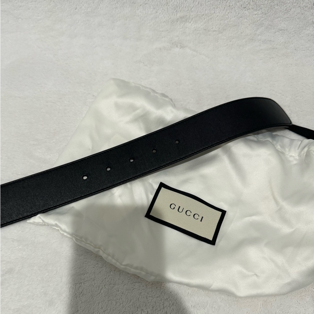 Black Gucci Marmont belt size 80 - Picture 2 of 3